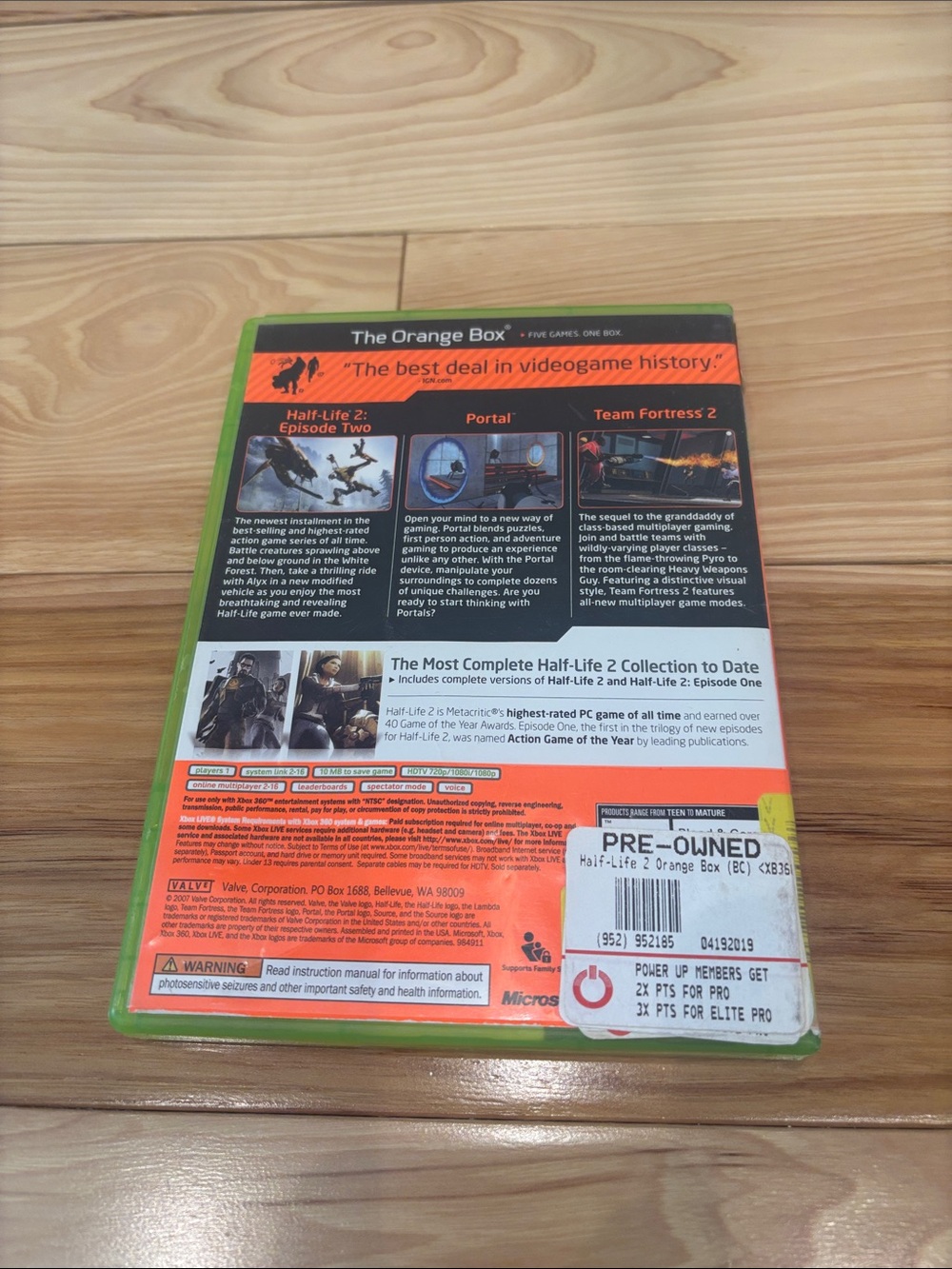 XBOX 360 The Orange Box Game: Half Life 2: Episode Two - Picture 2 of 3